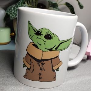 Baby Yoda Star Wars Mug "May the Force Be with You" in German - 11oz & 15oz